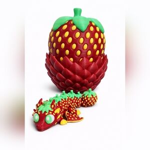 Strawberry Dragon with Strawberry Container
